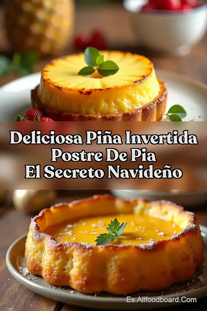 Deliciosa Pi&ntilde;a Invertida POSTRE DE PIA El Secreto Navide&ntilde;o