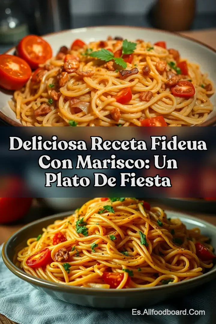 Deliciosa Receta Fideua con Marisco: Un Plato de Fiesta