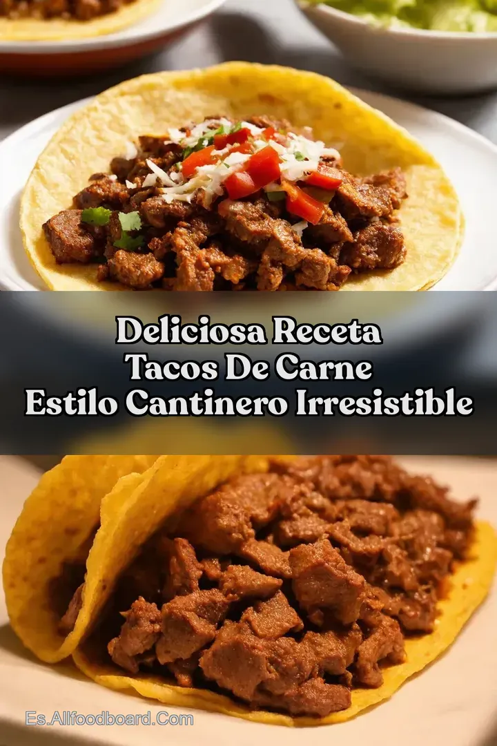 Deliciosa Receta Tacos de Carne Estilo Cantinero Irresistible