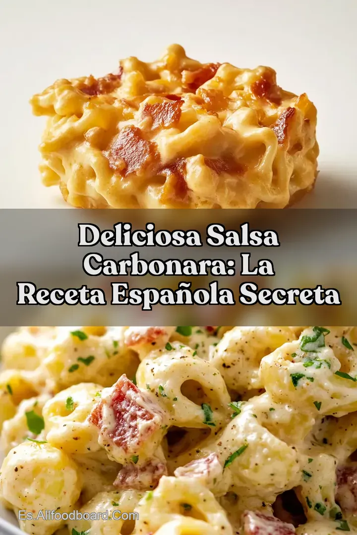 Deliciosa Salsa Carbonara: La Receta Espa&ntilde;ola Secreta