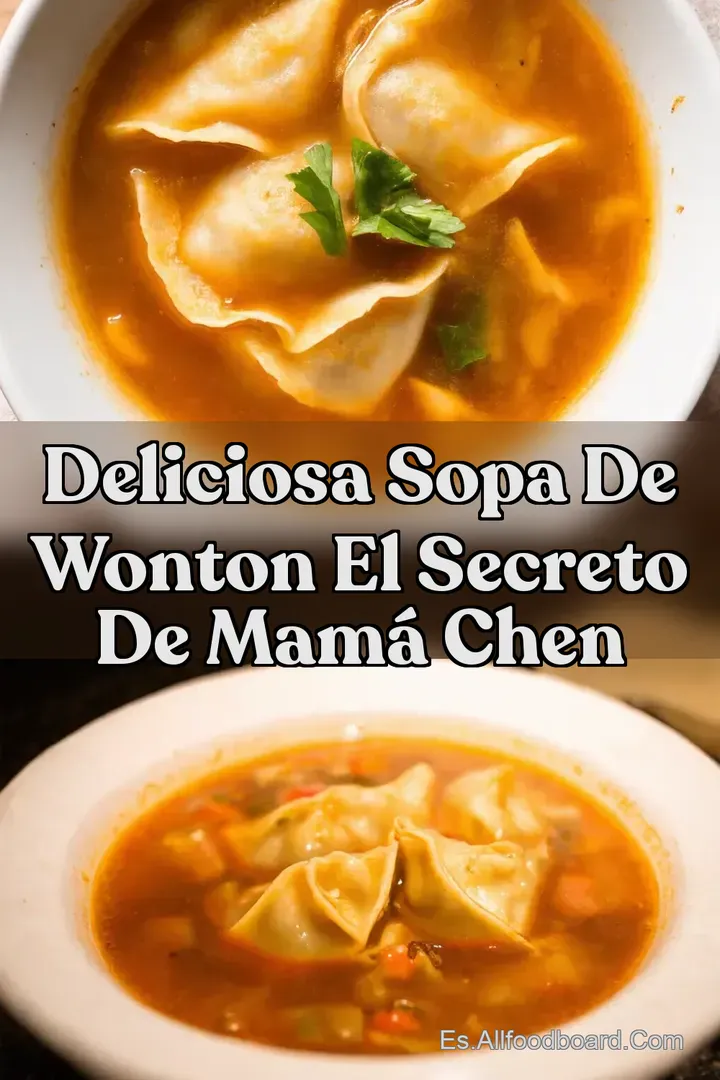 Deliciosa Sopa de Wonton El Secreto de Mam&aacute; Chen
