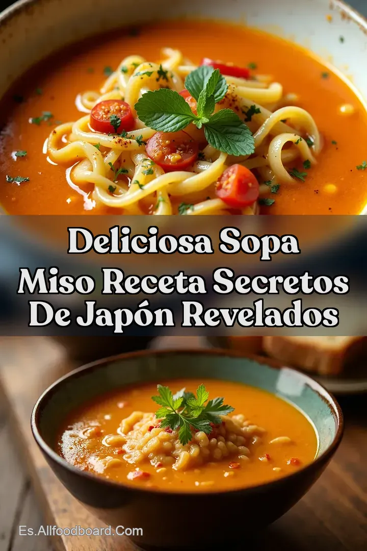 Deliciosa Sopa Miso Receta Secretos de Jap&oacute;n Revelados