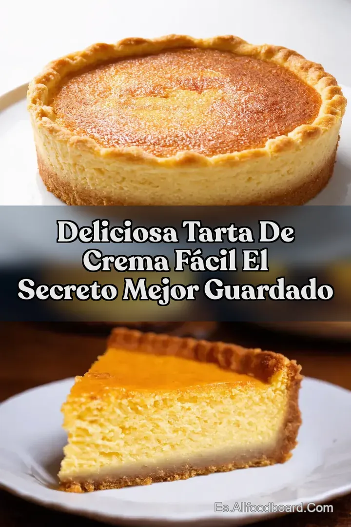 Deliciosa Tarta de Crema F&aacute;cil El Secreto Mejor Guardado