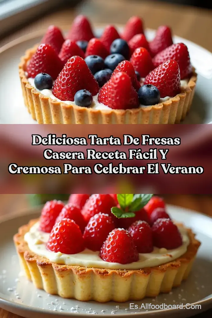 Deliciosa Tarta de Fresas Casera Receta F&aacute;cil y Cremosa para Celebrar el Verano