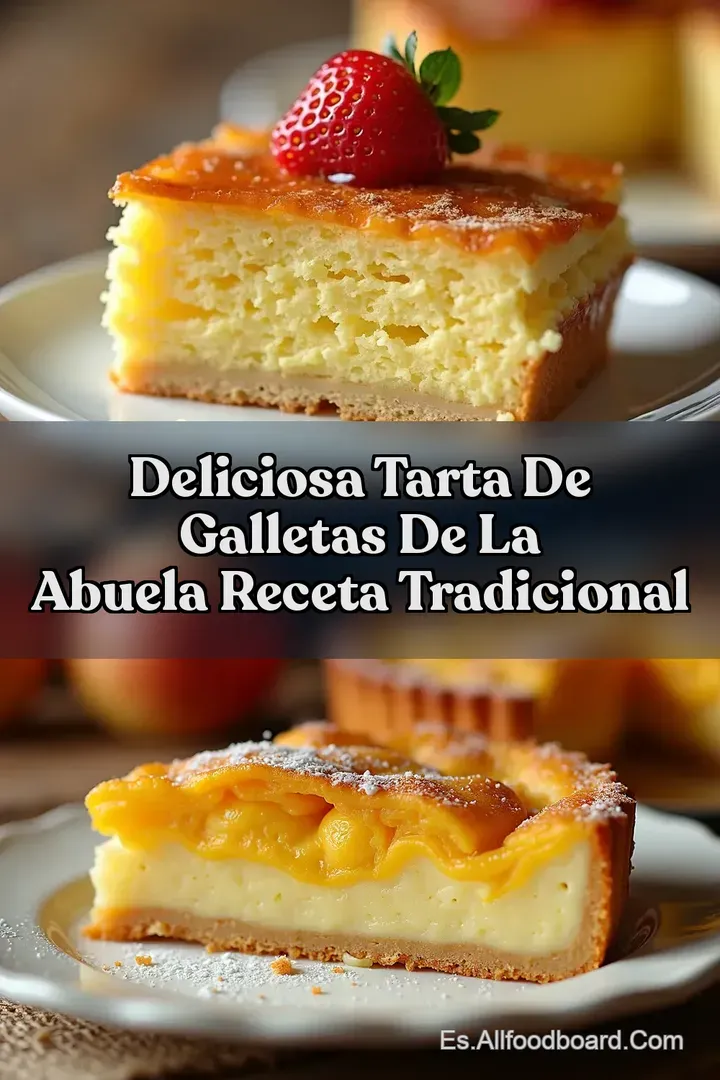 Deliciosa Tarta de Galletas de la Abuela Receta Tradicional