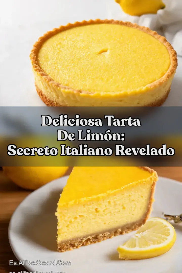 Deliciosa Tarta de Lim&oacute;n: Secreto Italiano Revelado