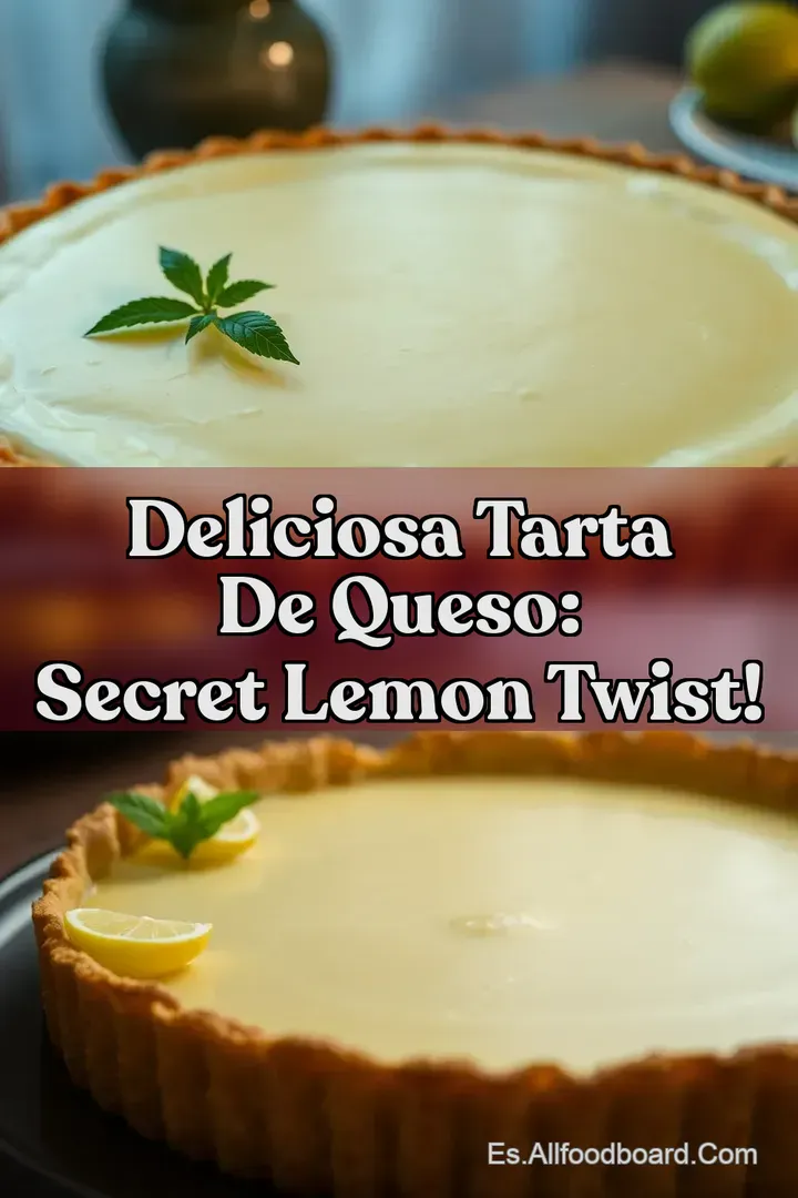Deliciosa Tarta de Queso: Secret Lemon Twist!
