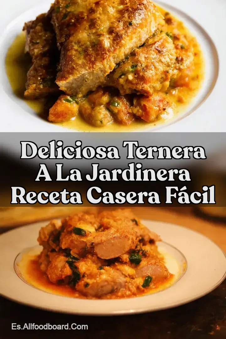 Deliciosa Ternera a la Jardinera Receta Casera F&aacute;cil