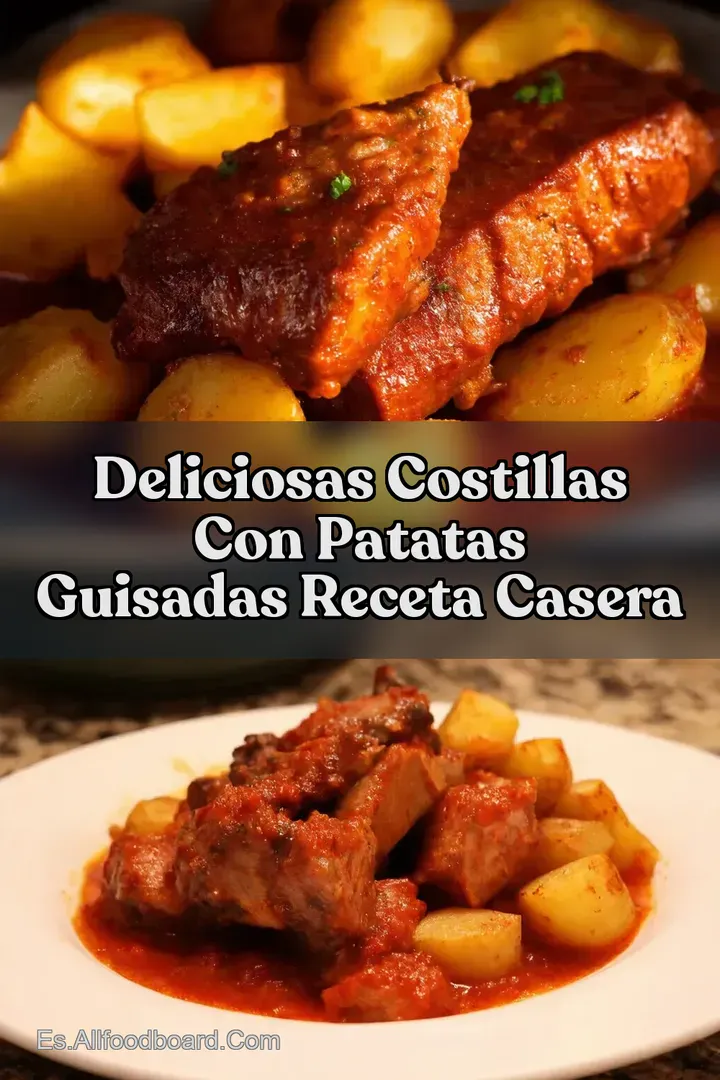 Deliciosas Costillas con Patatas Guisadas Receta Casera
