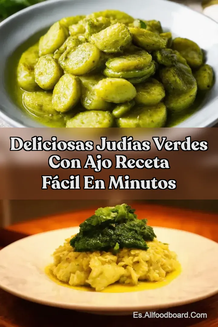 Deliciosas Jud&iacute;as Verdes Con Ajo Receta F&aacute;cil en Minutos