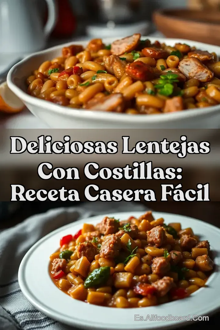 Deliciosas Lentejas con Costillas: Receta Casera F&Aacute;CIL