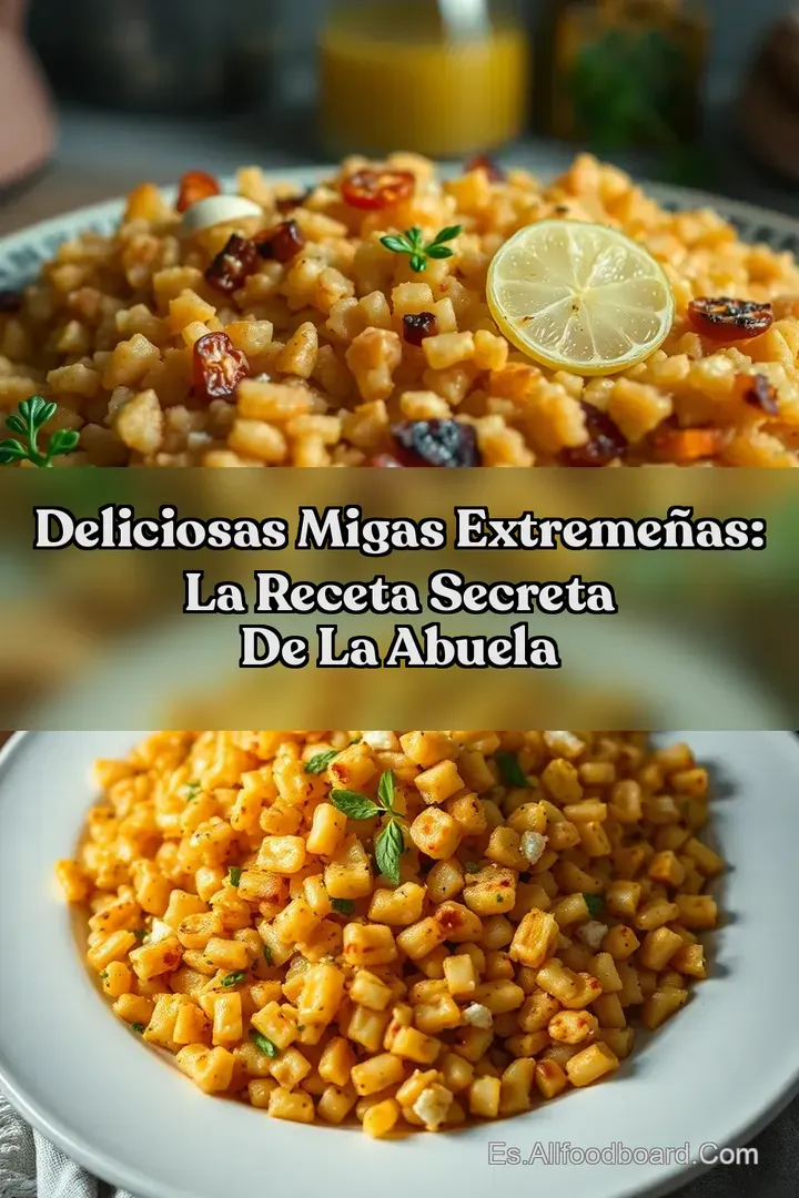 Deliciosas Migas Extreme&ntilde;as: La Receta Secreta de la Abuela