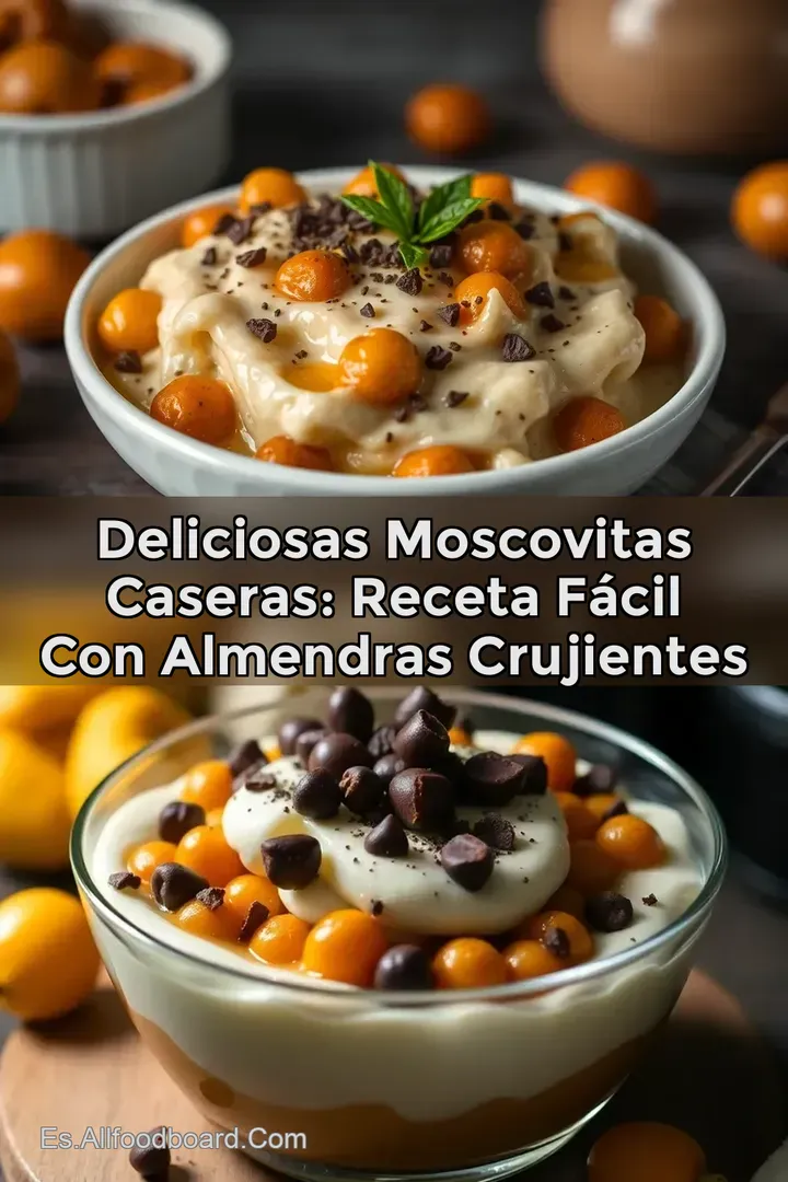 Deliciosas Moscovitas Caseras: Receta F&Aacute;CIL con Almendras Crujientes