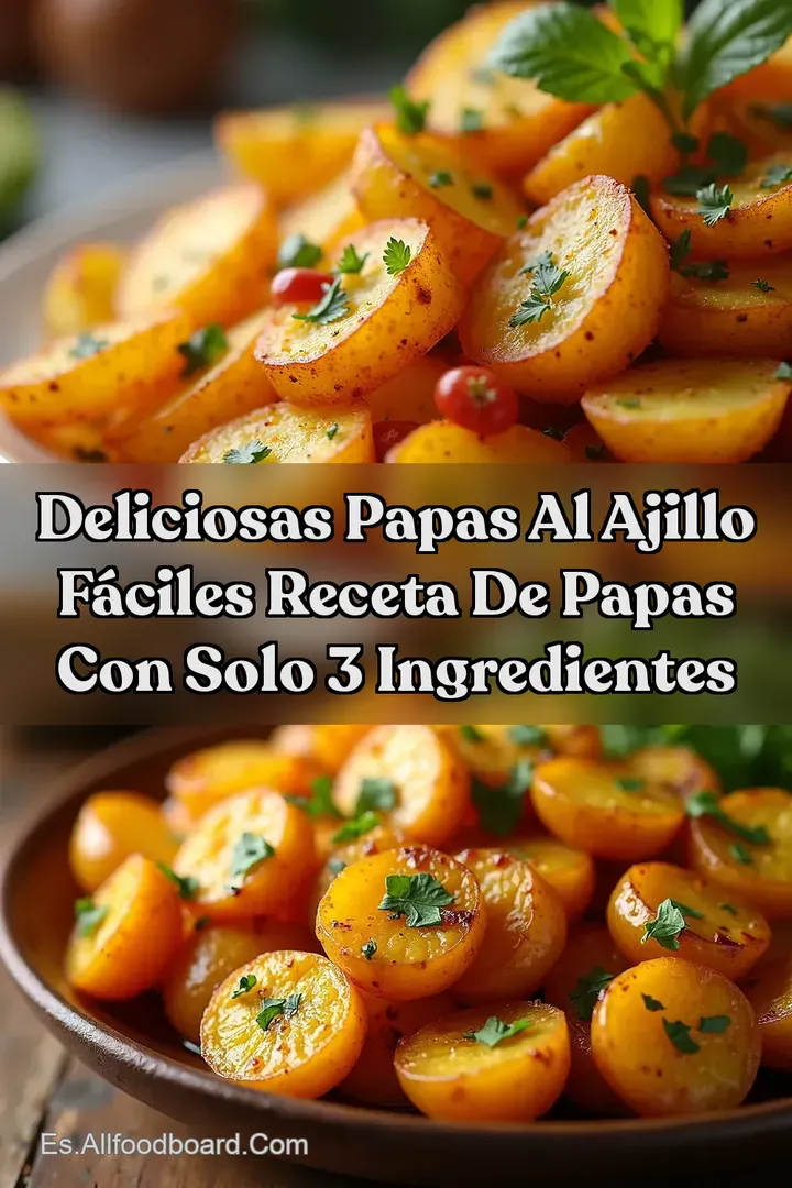 Deliciosas Papas al Ajillo F&aacute;ciles RECETA DE PAPAS CON SOLO 3 Ingredientes