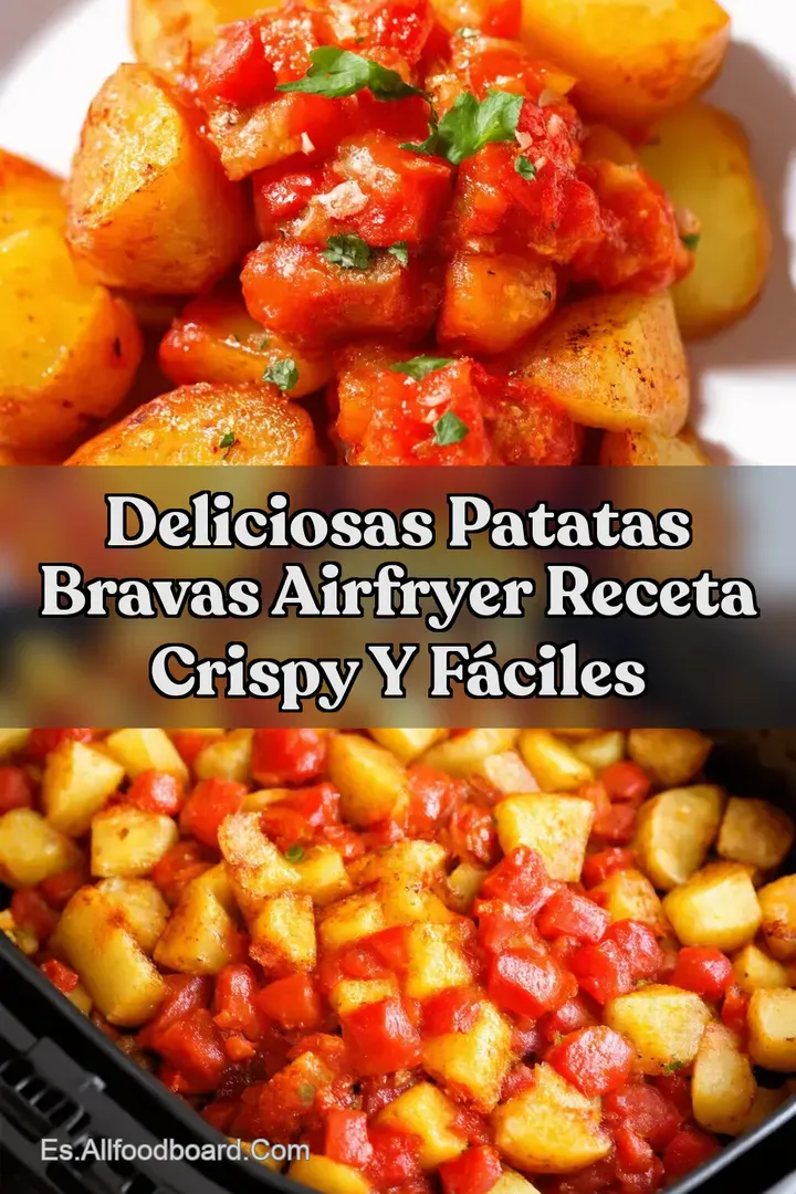 Deliciosas patatas bravas airfryer receta Crispy y F&aacute;ciles