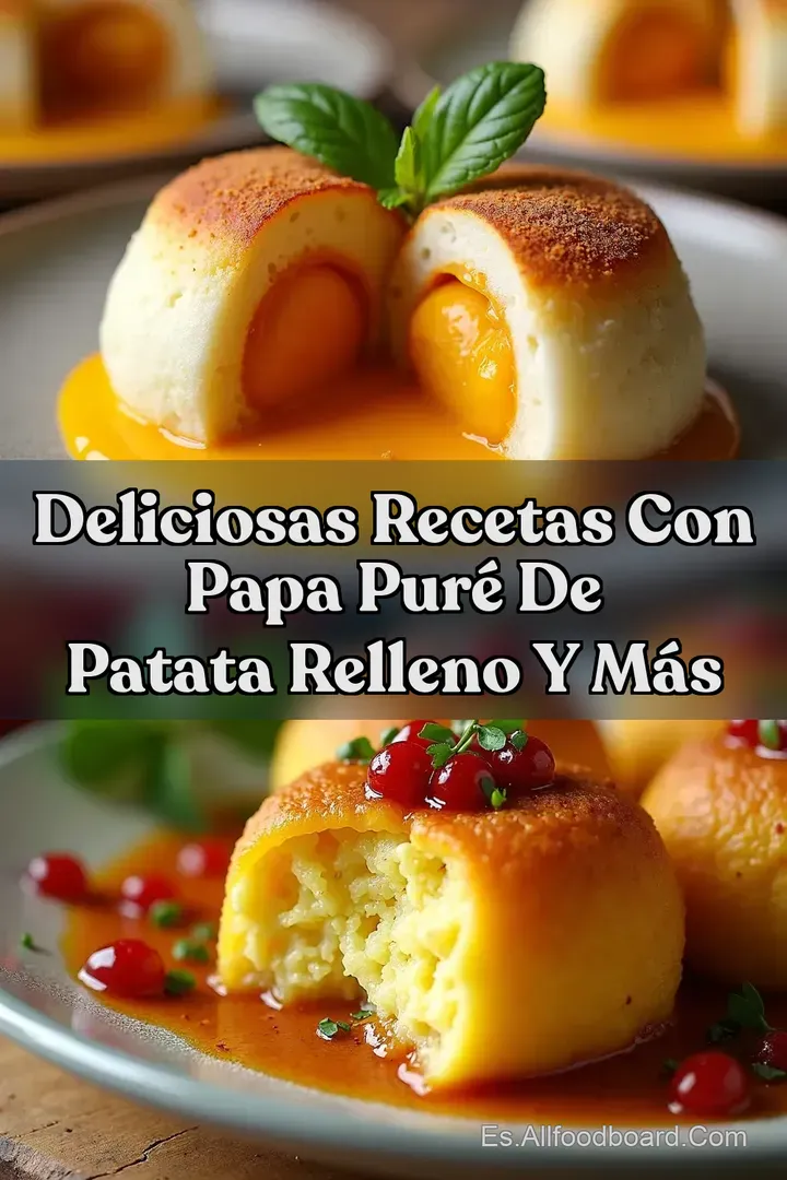Deliciosas Recetas con Papa Pur&eacute; de Patata Relleno y M&aacute;s