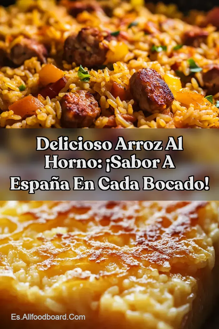 Delicioso Arroz al Horno: &iexcl;Sabor a Espa&ntilde;a en Cada Bocado!
