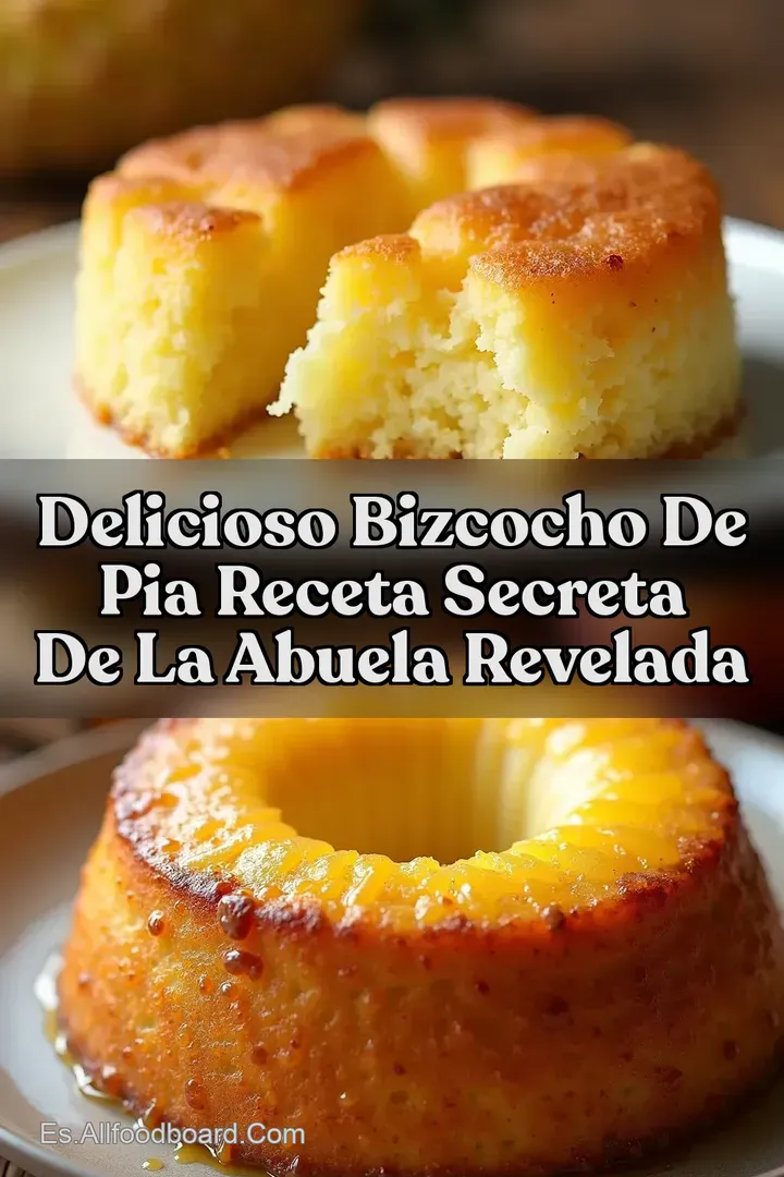 Delicioso BIZCOCHO DE PIA Receta Secreta de la Abuela Revelada