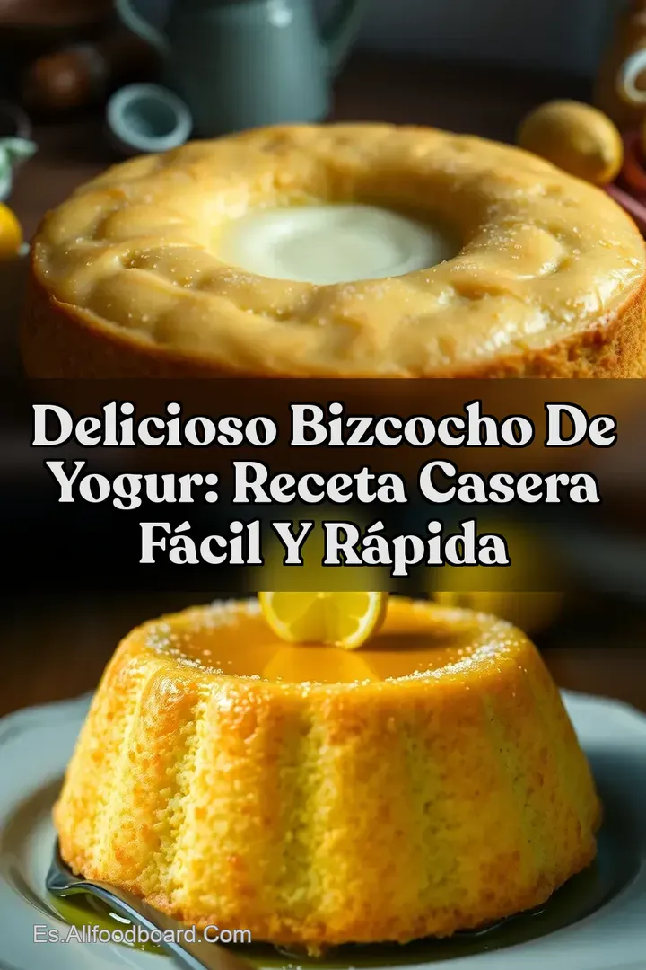 Delicioso Bizcocho de Yogur: Receta Casera F&aacute;cil y R&aacute;pida