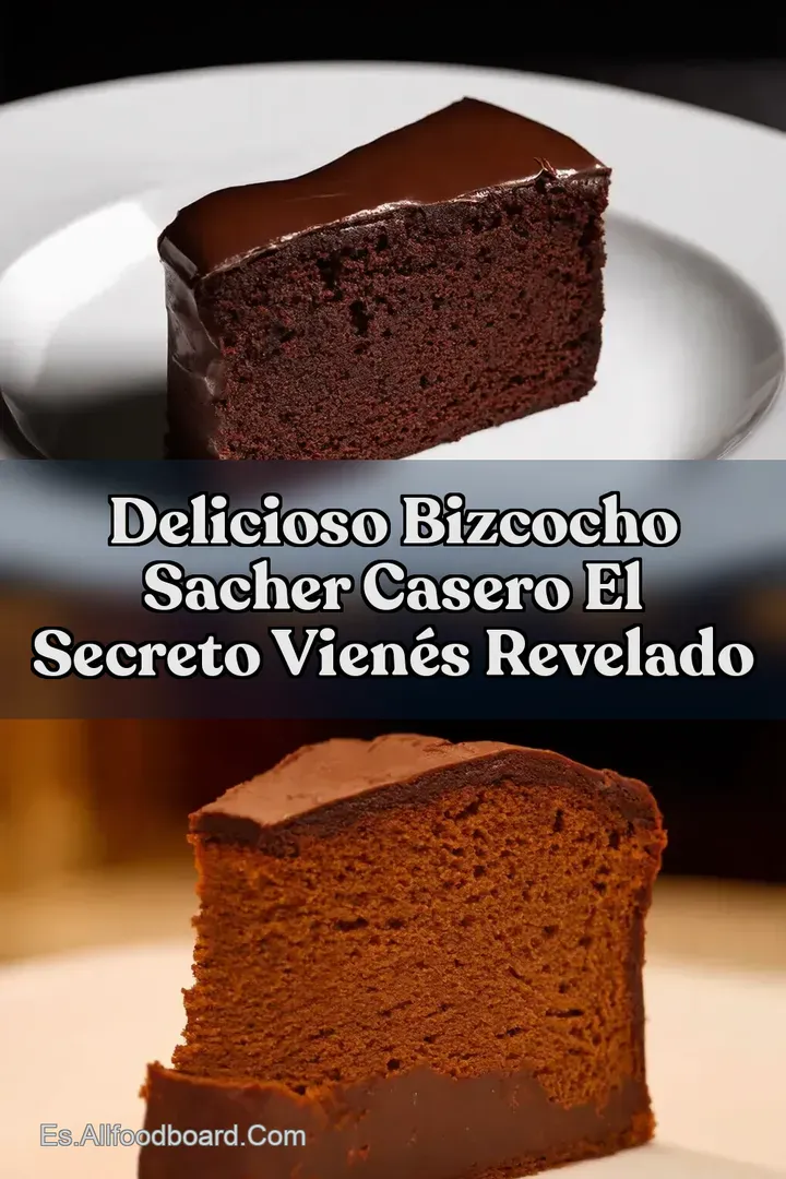 Delicioso Bizcocho Sacher Casero El Secreto Vien&eacute;s Revelado