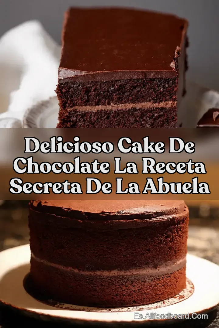 Delicioso Cake de Chocolate La Receta Secreta de la Abuela