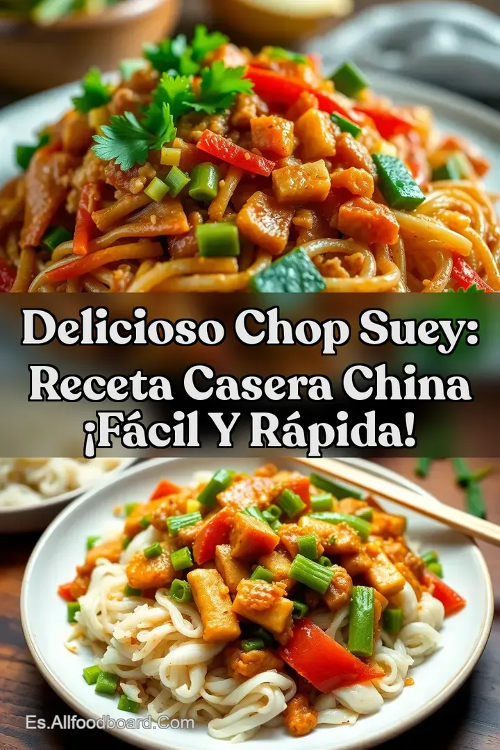 Delicioso Chop Suey: Receta Casera China &iexcl;F&aacute;cil y R&aacute;pida!