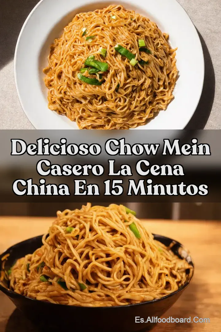 Delicioso Chow Mein Casero La Cena China en 15 Minutos