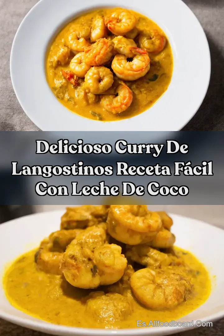 Delicioso Curry de Langostinos Receta F&aacute;cil con Leche de Coco