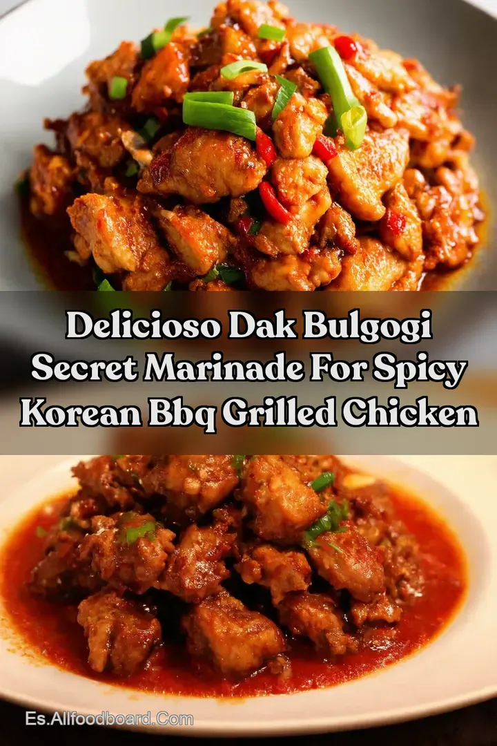Delicioso Dak Bulgogi Secret Marinade for Spicy Korean BBQ Grilled Chicken