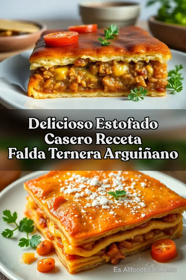 Delicioso Estofado Casero Receta Falda Ternera Argui&ntilde;ano