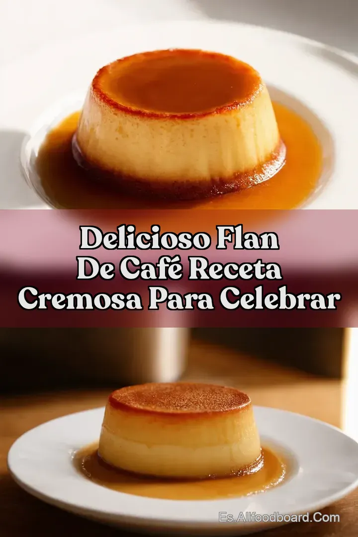 Delicioso Flan de Caf&eacute; Receta Cremosa para Celebrar