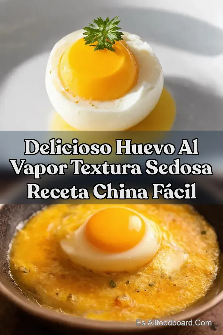 Delicioso Huevo al Vapor Textura Sedosa Receta China F&aacute;cil