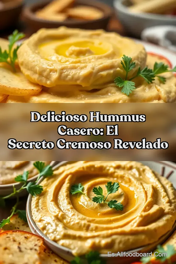 Delicioso Hummus Casero: El Secreto Cremoso Revelado