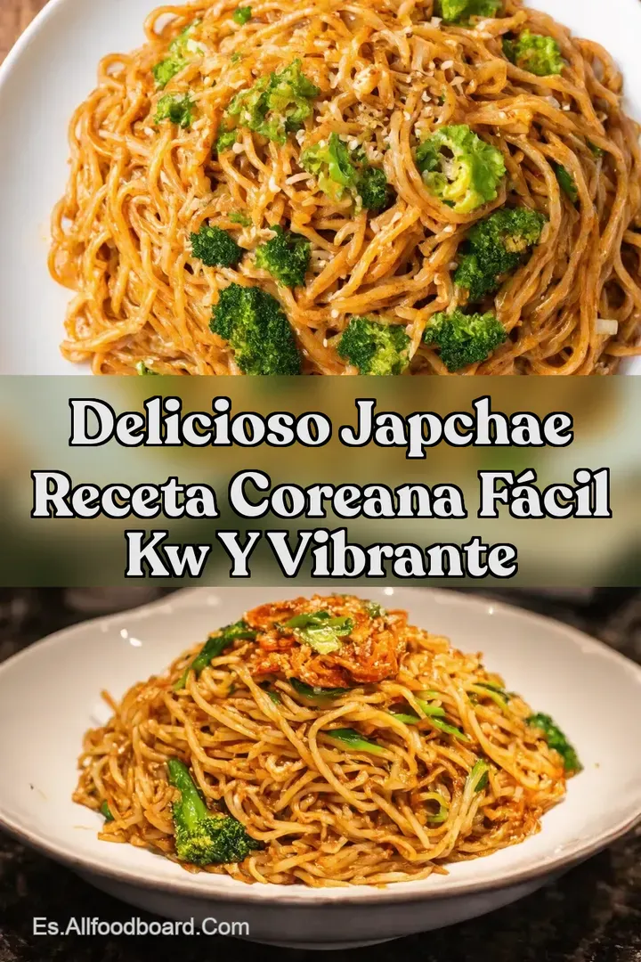 Delicioso Japchae Receta Coreana F&aacute;cil kw y Vibrante