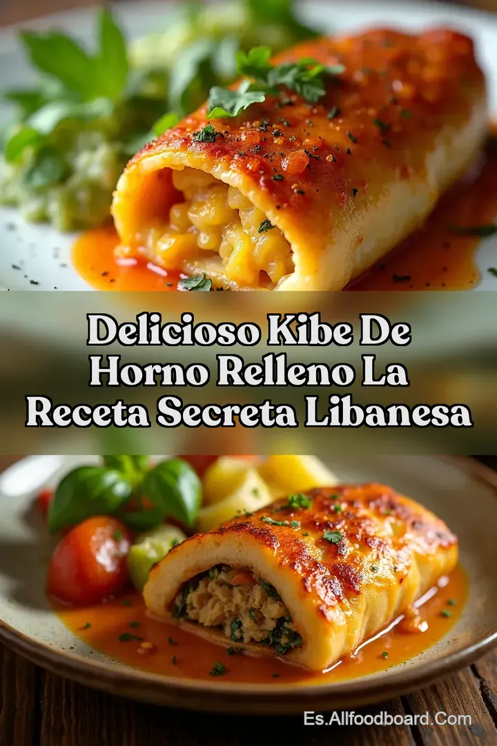 Delicioso KIBE DE HORNO RELLENO La Receta Secreta Libanesa