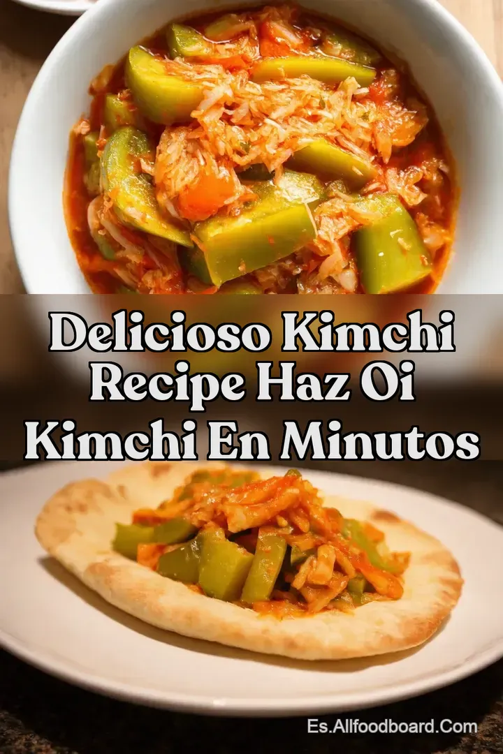 Delicioso Kimchi Recipe Haz Oi Kimchi en Minutos