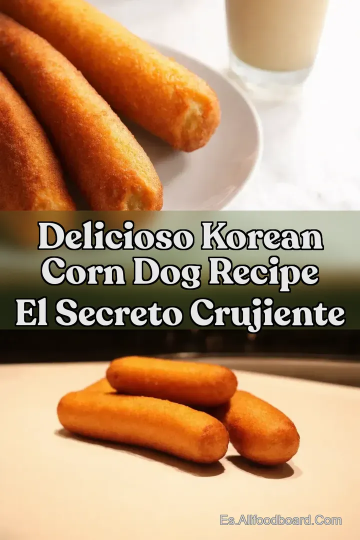 Delicioso Korean Corn Dog Recipe El Secreto Crujiente