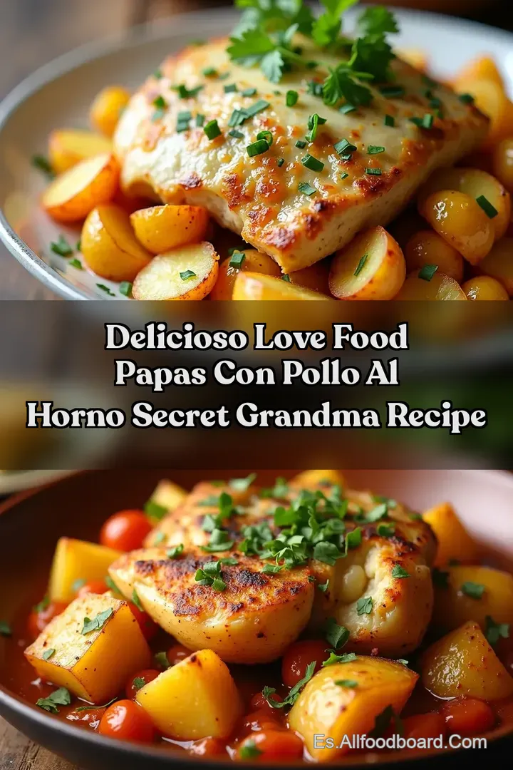 Delicioso Love Food PAPAS CON POLLO AL HORNO Secret Grandma Recipe