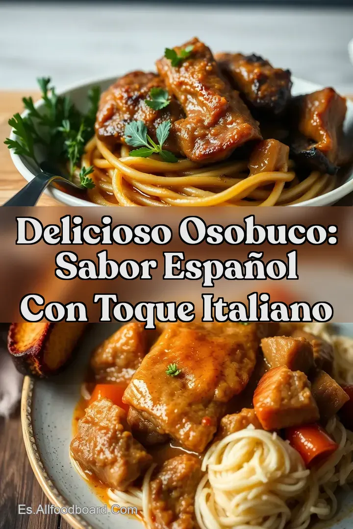 Delicioso Osobuco: Sabor Espa&ntilde;ol con Toque Italiano