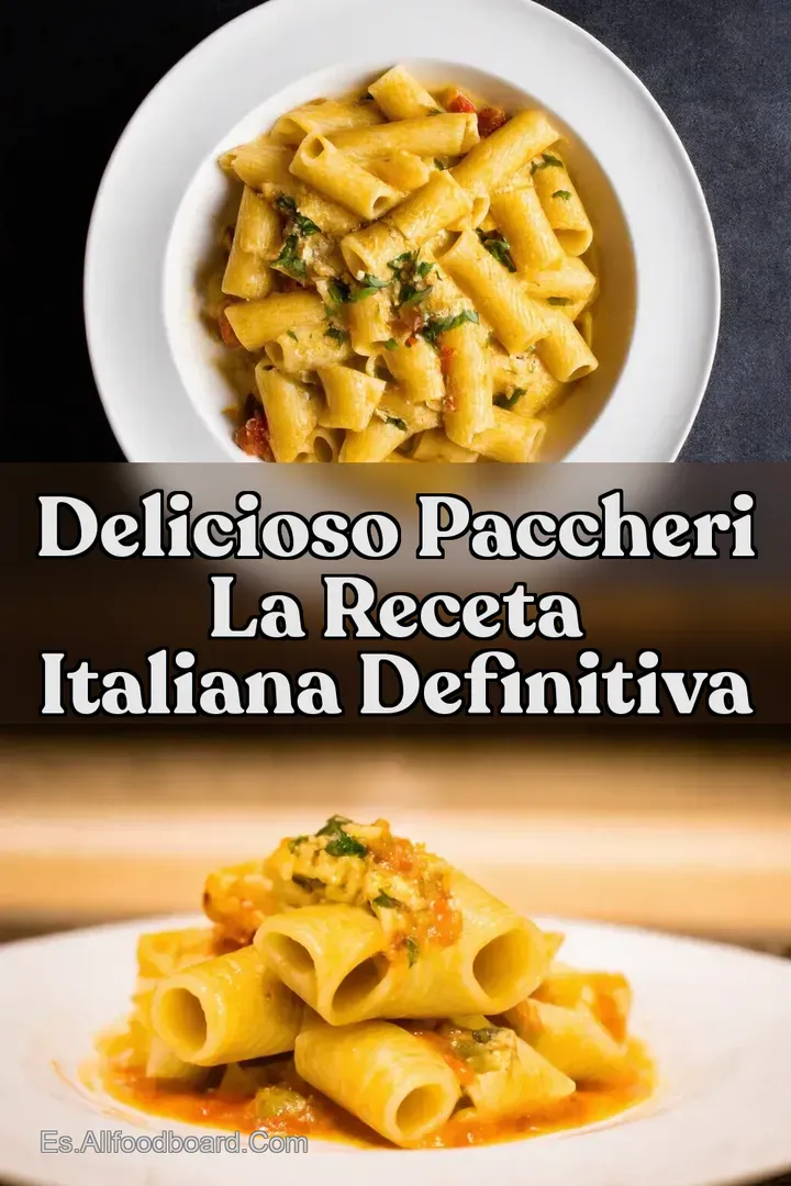 Delicioso Paccheri La Receta Italiana Definitiva