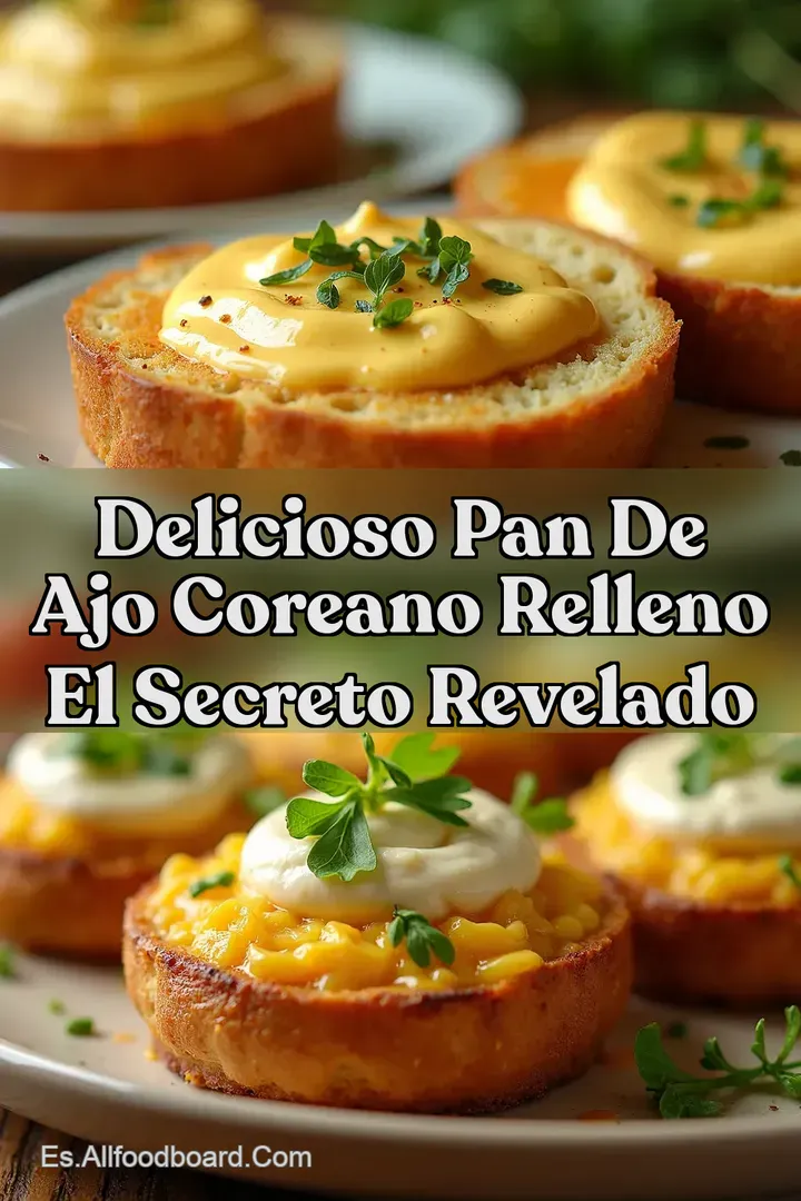 Delicioso Pan de Ajo Coreano Relleno El Secreto Revelado
