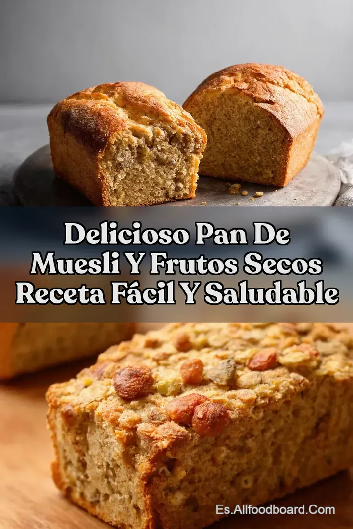 Delicioso pan de muesli y frutos secos Receta F&aacute;cil y Saludable