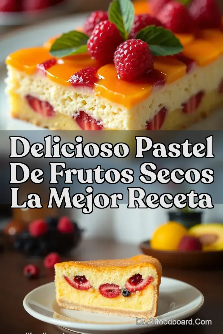 Delicioso Pastel de Frutos Secos La Mejor Receta