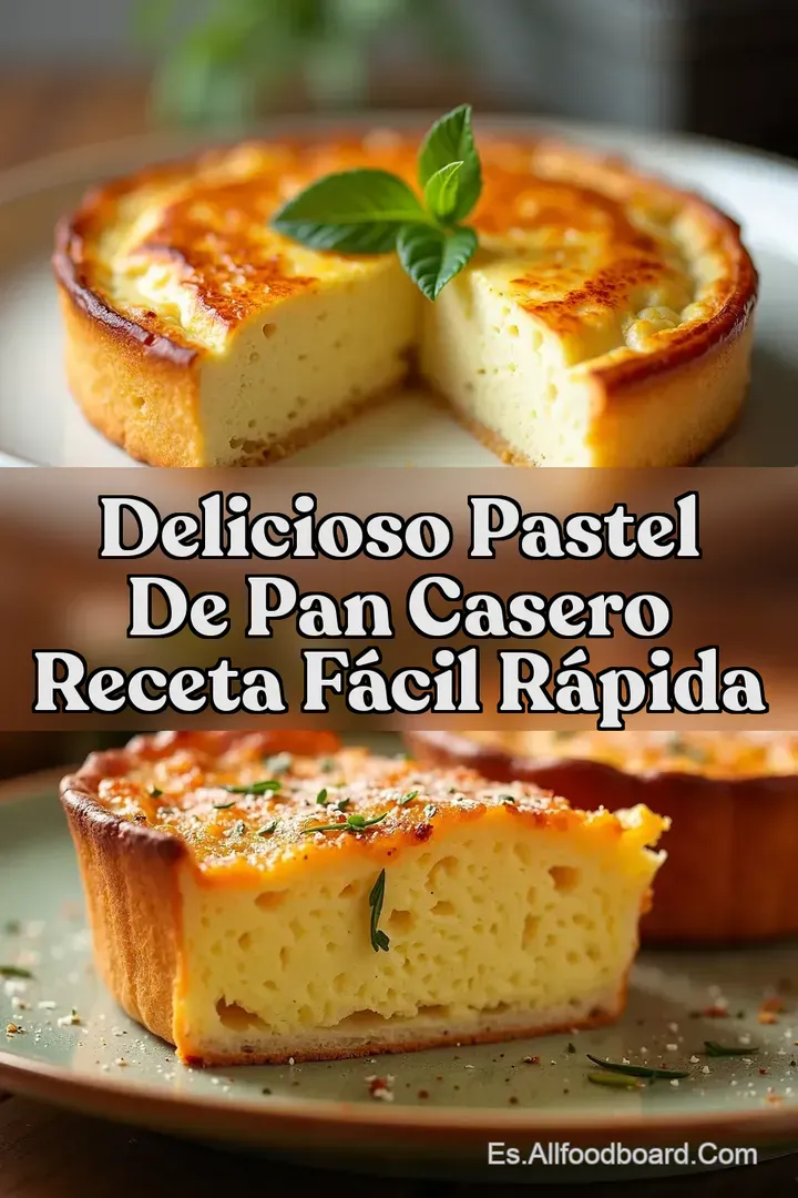 Delicioso Pastel de Pan Casero Receta F&aacute;cil R&aacute;pida