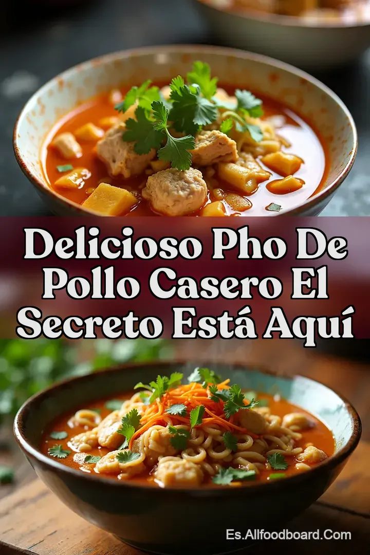 Delicioso Pho De Pollo Casero El Secreto Est&aacute; Aqu&iacute;