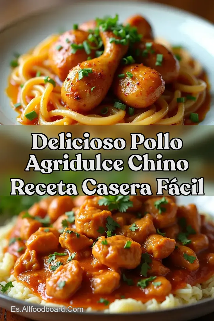 Delicioso Pollo Agridulce Chino Receta Casera F&Aacute;CIL