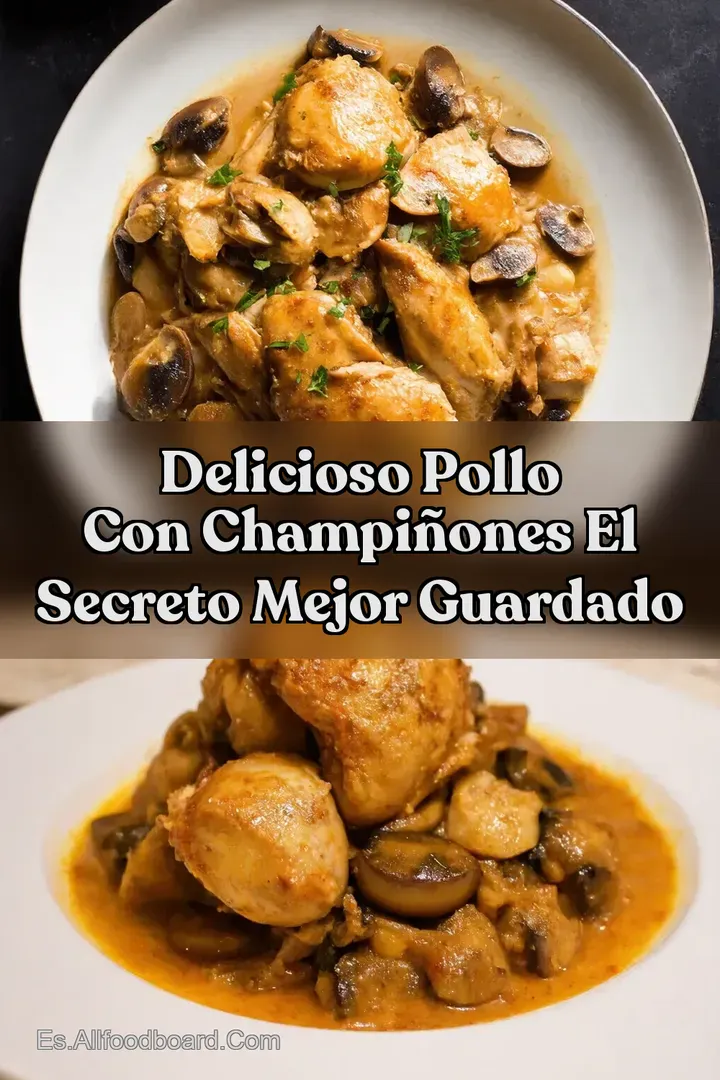 Delicioso Pollo con Champi&ntilde;ones El Secreto Mejor Guardado