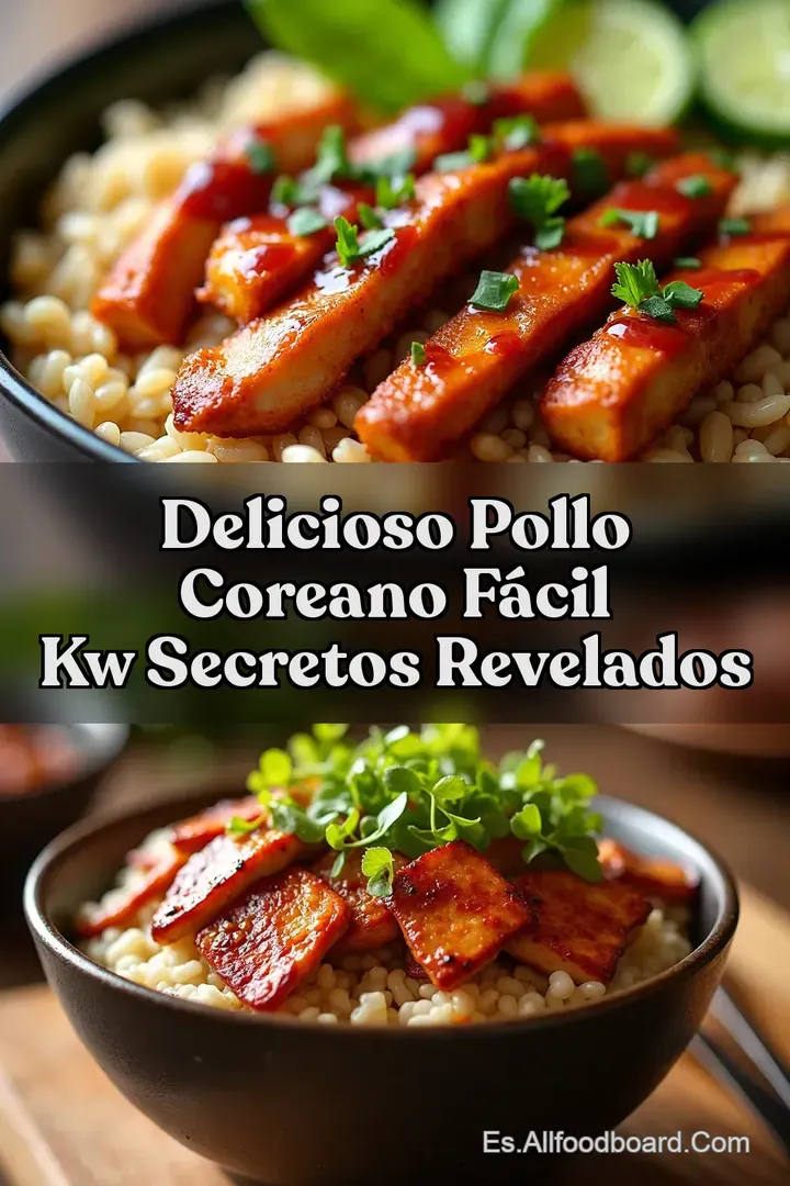 Delicioso Pollo Coreano F&aacute;cil kw Secretos Revelados