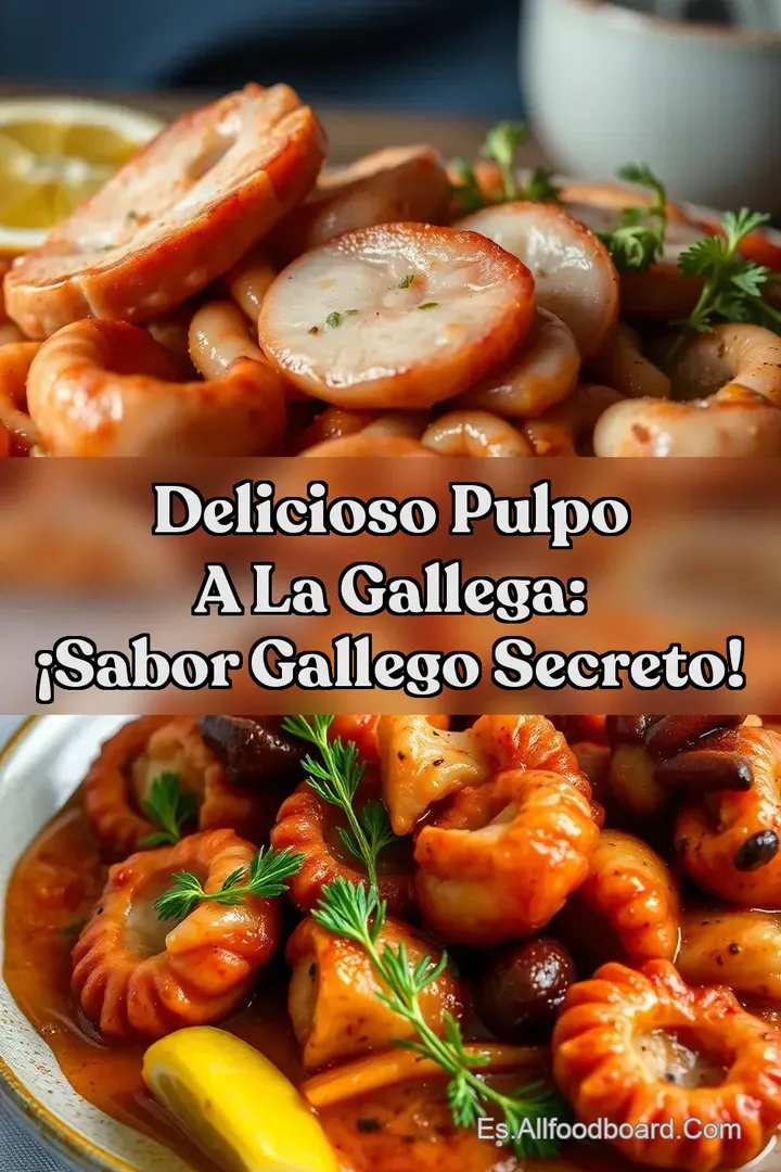 Delicioso Pulpo a la Gallega: &iexcl;Sabor Gallego Secreto!
