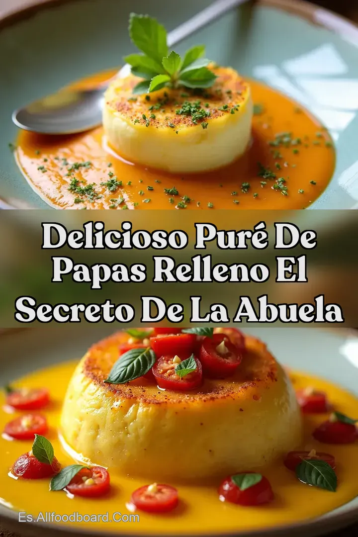 Delicioso PUR&Eacute; DE PAPAS RELLENO El Secreto de la Abuela